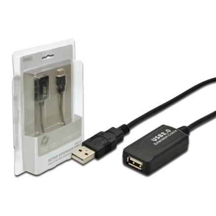 ESTENSORE DI LINEA USB 2.0 MASCHIO/FEMMINA DA 5MT.