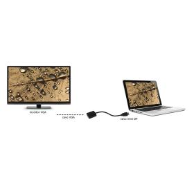 ADATTATORE DISPLAY PORT MASCHIO A VGA FEMMINA CM 15