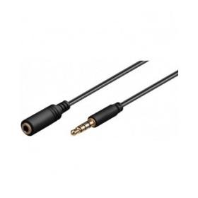 CAVO PROLUNGA AUDIO 3.5 MM 4 POLI M/F PROLUNGA PER CUFFIE/MICROFONO