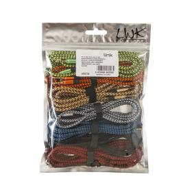 KIT 7 C CAVI AUDIO JACK 3,5 MM MASCHIO/MASCHIO GUAINA INTRECCIATA NYLON MT 1,20T