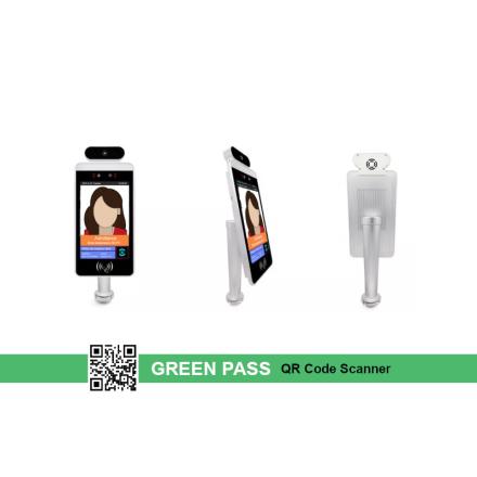 YASHI FACE THERMAL SCANNER, IP64, 8'' 800x1280, WiFi, dual camera,  GREEN PASS