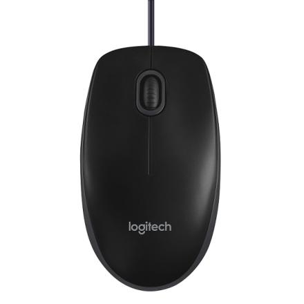 LOGITECH MOUSE OEM OTTICO NERO USB B100