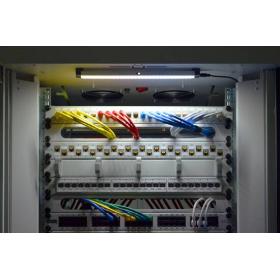 LUCE PER ARMADIO RACK 19" MAGNETICA CON INTERRUTTORE E SENSORE