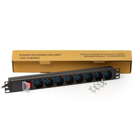 MULTIPRESA ALIMENTAZIONE  PER RACK 19" CON 8 PRESE