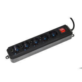 MULTIPRESA 5 POSIZIONI UNIVERSALI  CON INTERRUTTORE -SPINA 16A