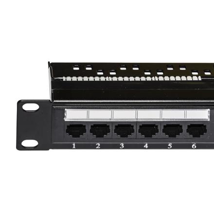PANNELLO PATCH 19" NON SCHERMATO UTP 24 PORTE 8 POLI RJ45 PER RETI CATEGORIA 6