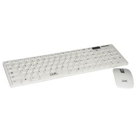 KIT TASTIERA SLIM E MOUSE WIRELESS BIANCA