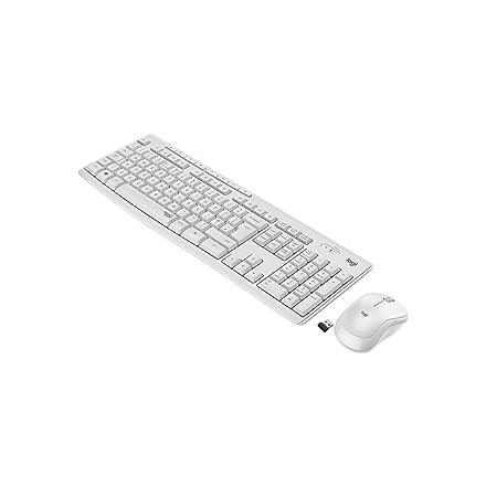 LOGITECH WIRELESS MOUSE E TASTIERA MK295 WHITE