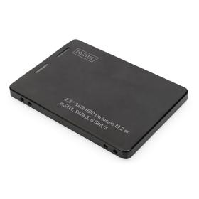 BOX ESTERNO 2,5" SATA HDD M.2 O mSATA SATA 3 6 Gbit/s, FINO A 520 MB/s