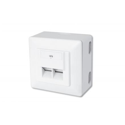 PRESA A MURO ESTERNA RJ45 CAT6 X RETI