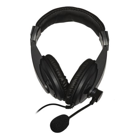 CUFFIA AUDIO CON MICROFONO ORIENTABILE CONNETTORE 2X3,5MM