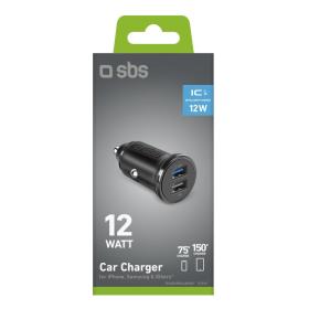 Mini caricatore auto 12 Watt- Ricarica rapida con due porte USB universali