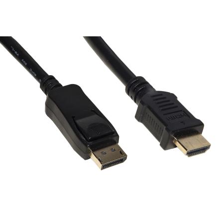 CAVO DISPLAYPORT 1.2 - HDMI¨ 1.4 4Kx2K 30 HZ CONTATTI DORATI MT 1