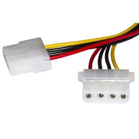 CAVO SDOPPIATORE ALIMENTAZIONE 1 X MOLEX MASCHIO - 2 X MOLEX FEMMINA CM 15