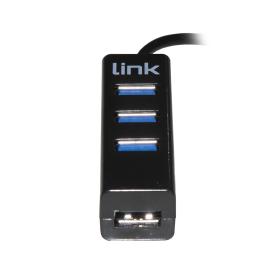HUB 4 PORTE USB 2.0 CON CAVO 15 CM