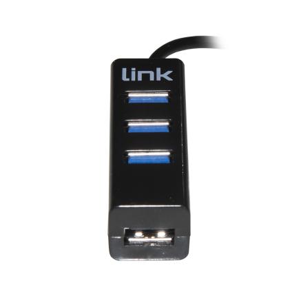 HUB 4 PORTE USB 2.0 CON CAVO 15 CM