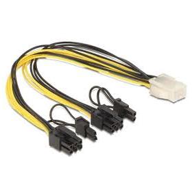 CAVO ALIMENTAZIONE PCI EXPRESS 6 POLI - 2x8 POLI MASCHIO