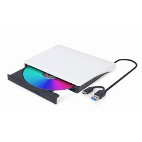 TECHMADE GEMBIRD EXTERNAL USB DVD DRIVE BLACK WHITE