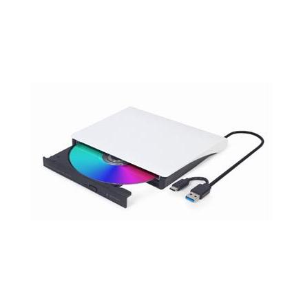 TECHMADE GEMBIRD EXTERNAL USB DVD DRIVE BLACK WHITE
