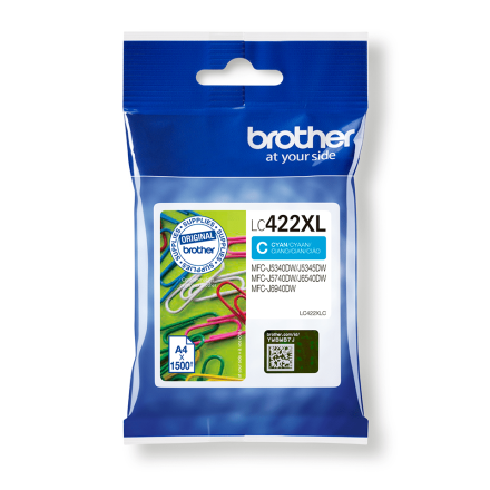 Brother LC422XLC Cartuccia inkjet originale - ciano