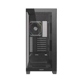 CASE NOUA IRON VK100 E-ATX 12*FAN FRONT & SIDE GLASS BLACK
