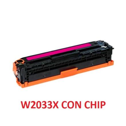 HP TONER COMPATIBILE W2033X MAGENTA CON CHIP CAPACITA 6.000 PAGINE