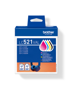 Multipack Brother LC521VAL Bk/c/m/y cartuccia originale