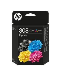 HP 308 COMBO PACK INK. BLACK + TRICOMIA