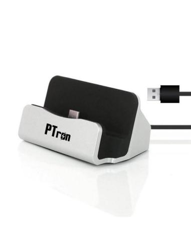PTron Cradle - Type C Pin Dock Silver
