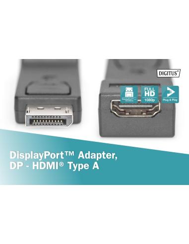 ADATTATORE DISPLAYPORT MASCHIO HDMI FEMMINA DIGITUS