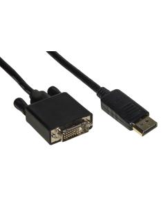 CAVO DISPLAYPORT 1.2 MASCHIO - DVI MASCHIO CONTATTI DORATI MT. 2