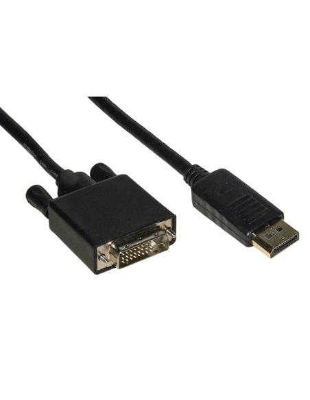 CAVO DISPLAYPORT 1.2 MASCHIO - DVI MASCHIO CONTATTI DORATI MT. 2