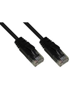 CAVO RETE CATEGORIA 6 NON SCHERMATO UTP COLORE NERO HALOGENFREE MT 2 SLIM