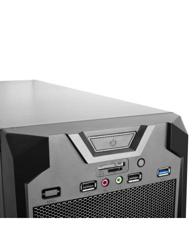 Case INVADER R03 - Gaming Middle Tower, USB3, 12cm red fan, ODD/HDD kit, cardred