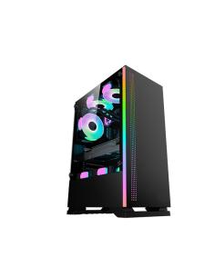 MACH POWER CASE GAMING 1*FAN ARGB, 3*USB, GLASS PANEL