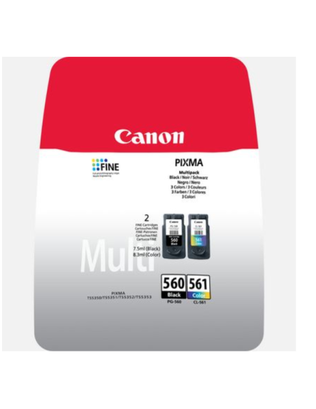 CANONPG-560XL + CL-561XL MULTIPACK + CARTA