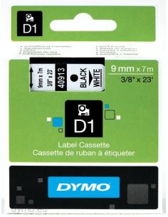 NASTRO DYMO 9mm 7m NERO/BIANCO