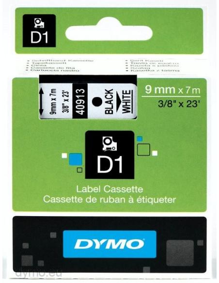 NASTRO DYMO 9mm 7m NERO/BIANCO