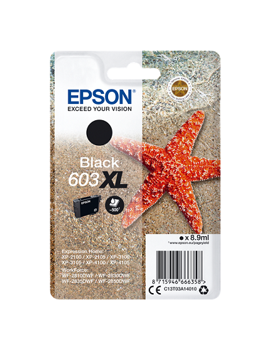 EPSON CARTUCCIA 603XL NERO X XP-2100/3100 STELLA MARINA