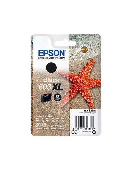 EPSON CARTUCCIA 603XL NERO X XP-2100/3100 STELLA MARINA