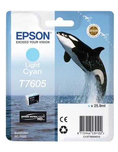 EPSON CARTUCCIA CIANO CHIARO T7605