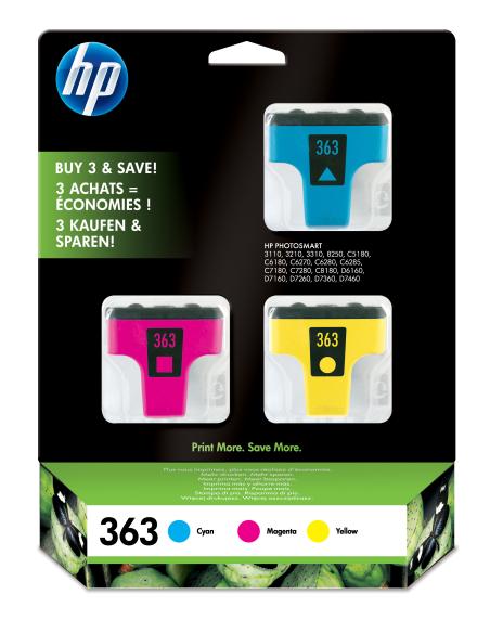 HP CARTUCCIA N.363 CONF. 3 PZ