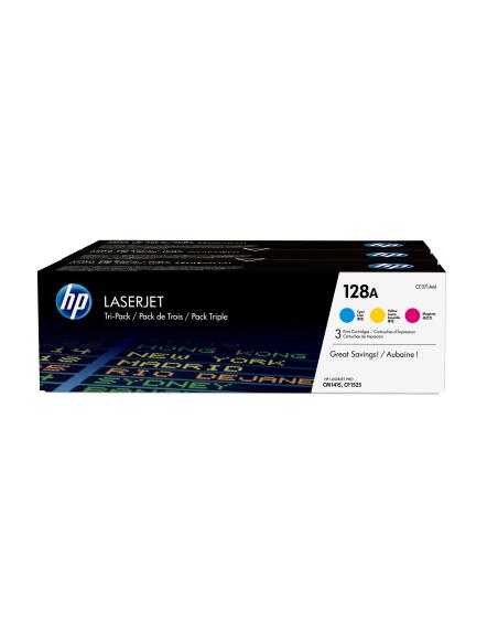 HP 128A CYM Tri-Pack LaserJet Toner Cart