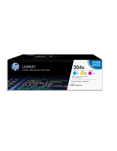 HP 304A CYM Tri-Pack LaserJet Toner Cart