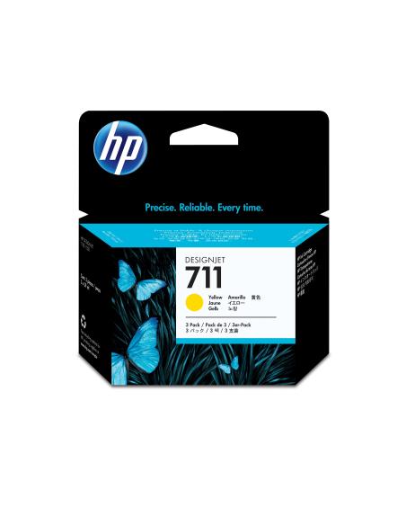 CARTUCCIA HP 3 cartucce di inchiostro giallo da 29 ml HP 711