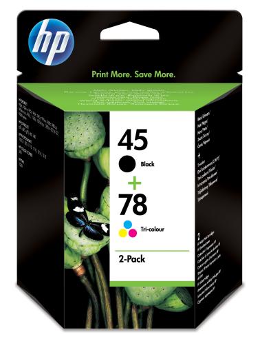 HP CARTUCCIA N.45 E N78 (NERO + COLORE)
