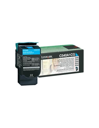 TONER LEXMARK CYANO 1000 COPIE C540A1C