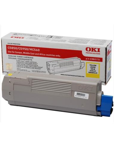 TONER GIALLO X OKI C5850/5950/MC560