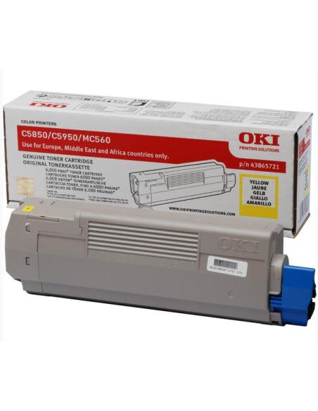 TONER GIALLO X OKI C5850/5950/MC560