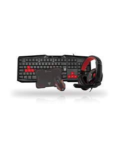 TECHMADE KIT GAMING 2 TASTIERA-MOUSE-CUFFIE-PAD